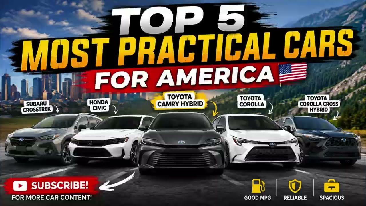 😱 Top 5 Most Practical Cars in America (2026)