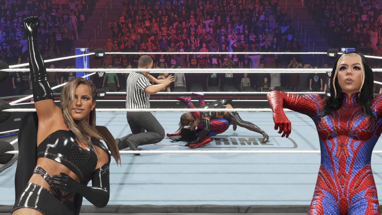 Fallen Henley vs cora jade wwe new cosplay stinkface match highlights 