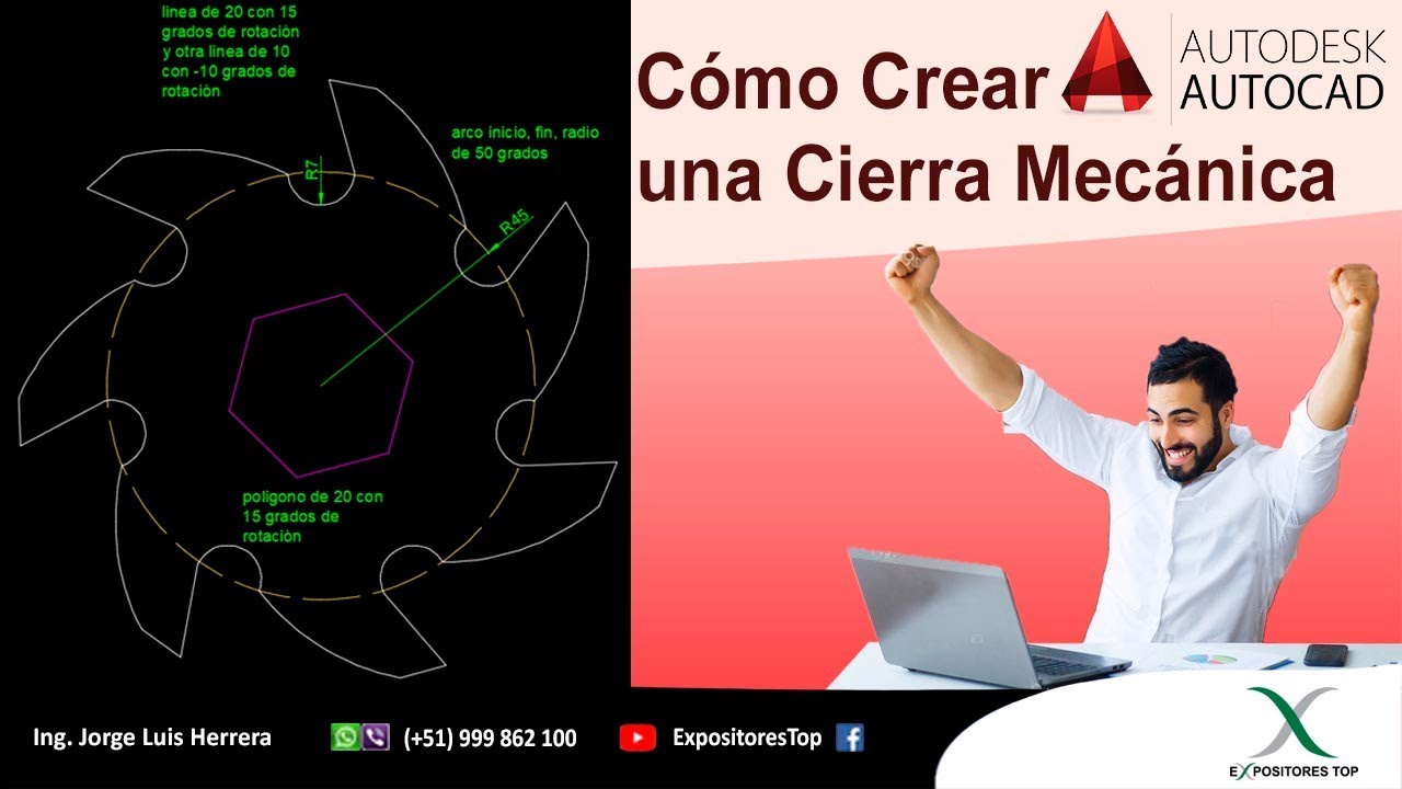 Cómo Dibujar en Autocad Cierra Mecánica, Figuras Autocad, Còmo Utilizar Autocad para Principiantes