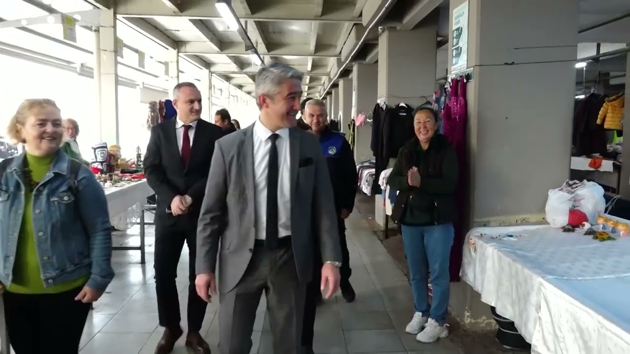 BAŞKAN OKTAY’DAN HANIMELİ PAZARI’NA ZİYARET
