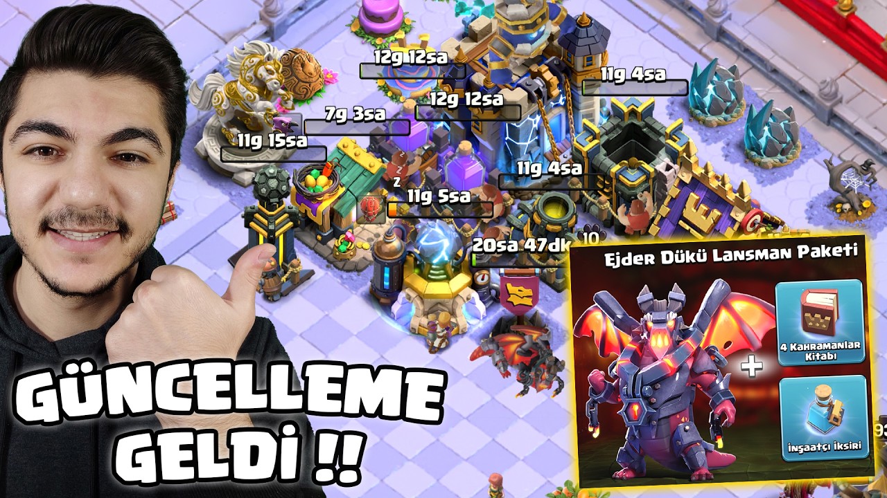 GÜNCELLEME GELDİ !! EFSANE BAŞLANGIÇ !! - Clash Of Clans