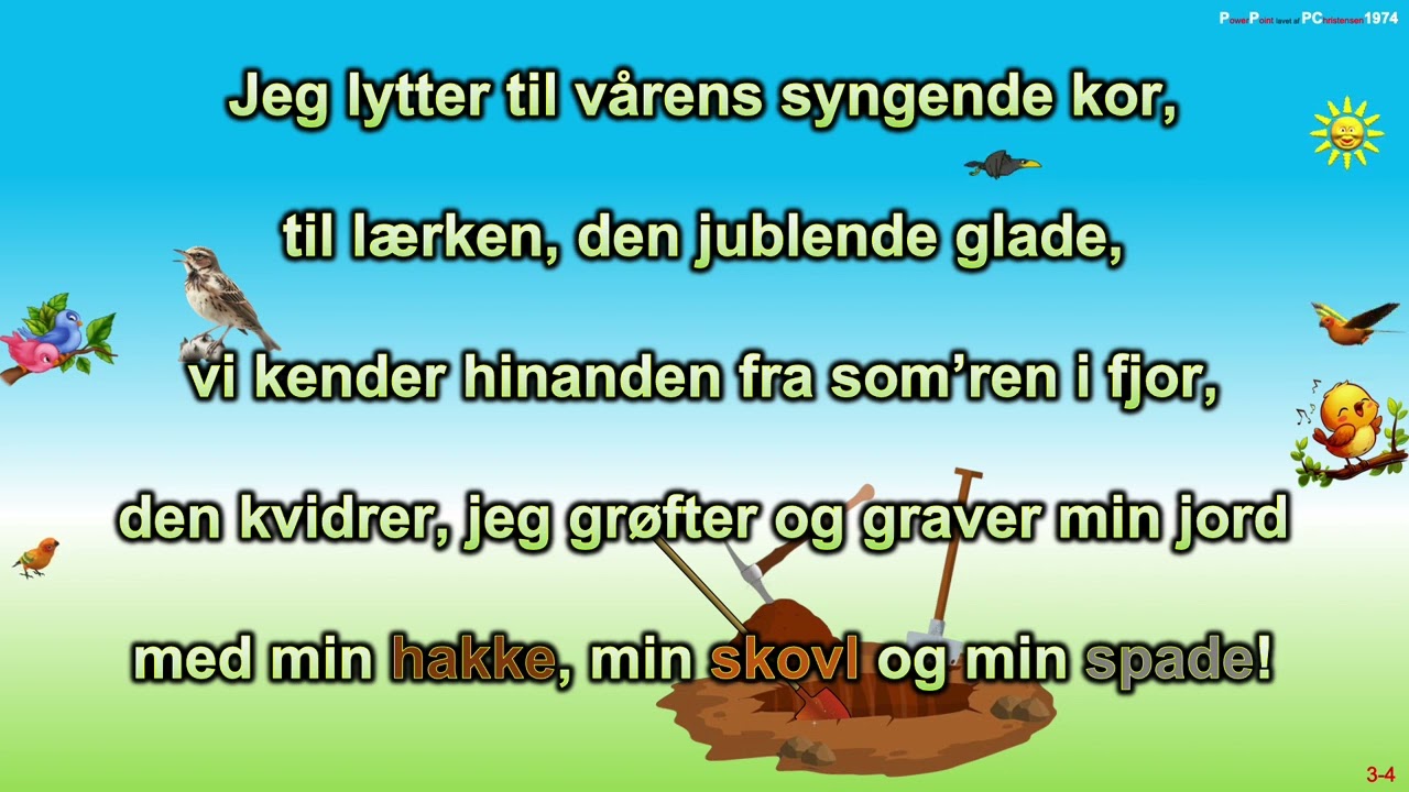 Når vinteren rinder i grøft og i grav - syng med