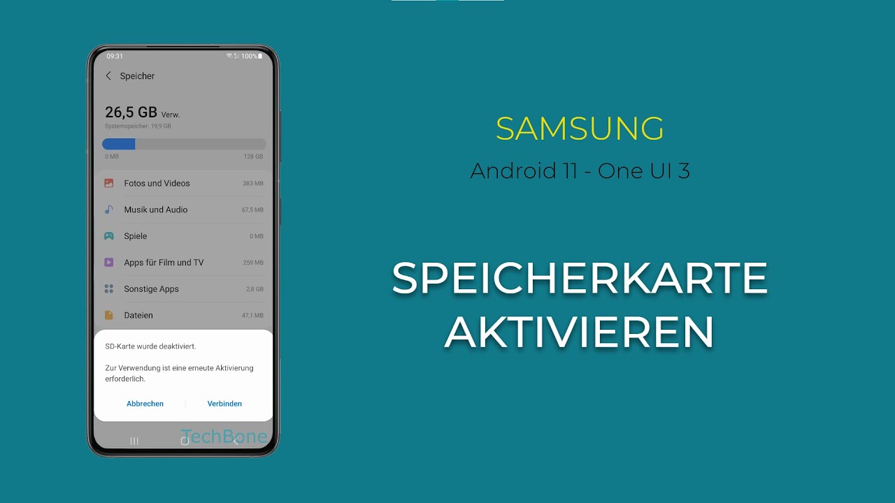 Speicherkarte aktivieren - Samsung [Android 11 - One UI 3]