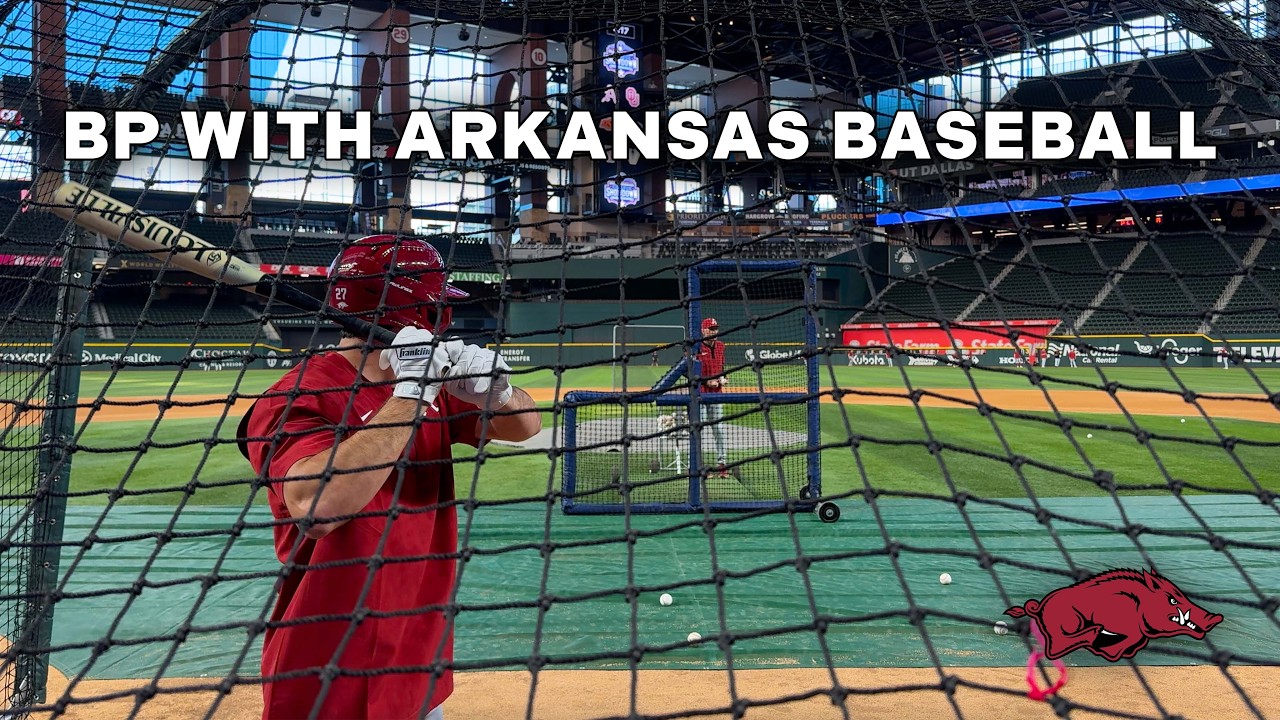 3 Minutes Of Batting Practice With Arkansas Baseball