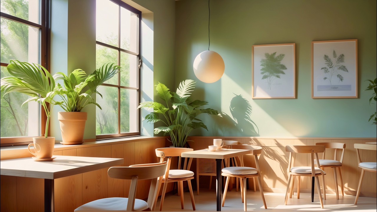 Quiet Cafe Vibes 🌲 Relax & Study to Lofi Music