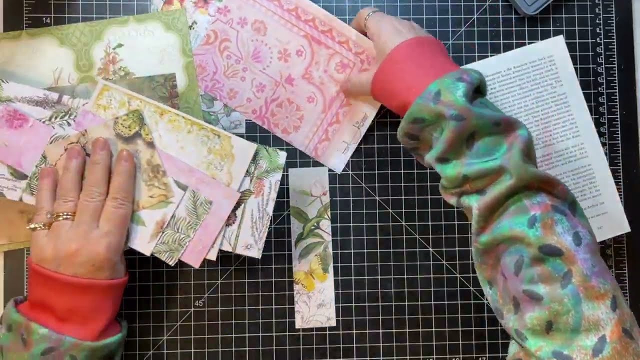 Scrappy Saturday! - Ephemera from Spring Scrapbook Paper Scraps!