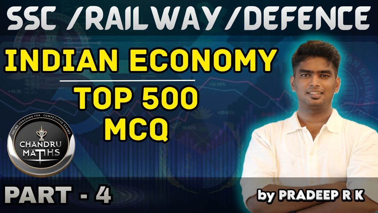 👉 Indian Economy Top 500 MCQ🔥 | SSC | Railway | Defence Exams | Part 4 | Tamil