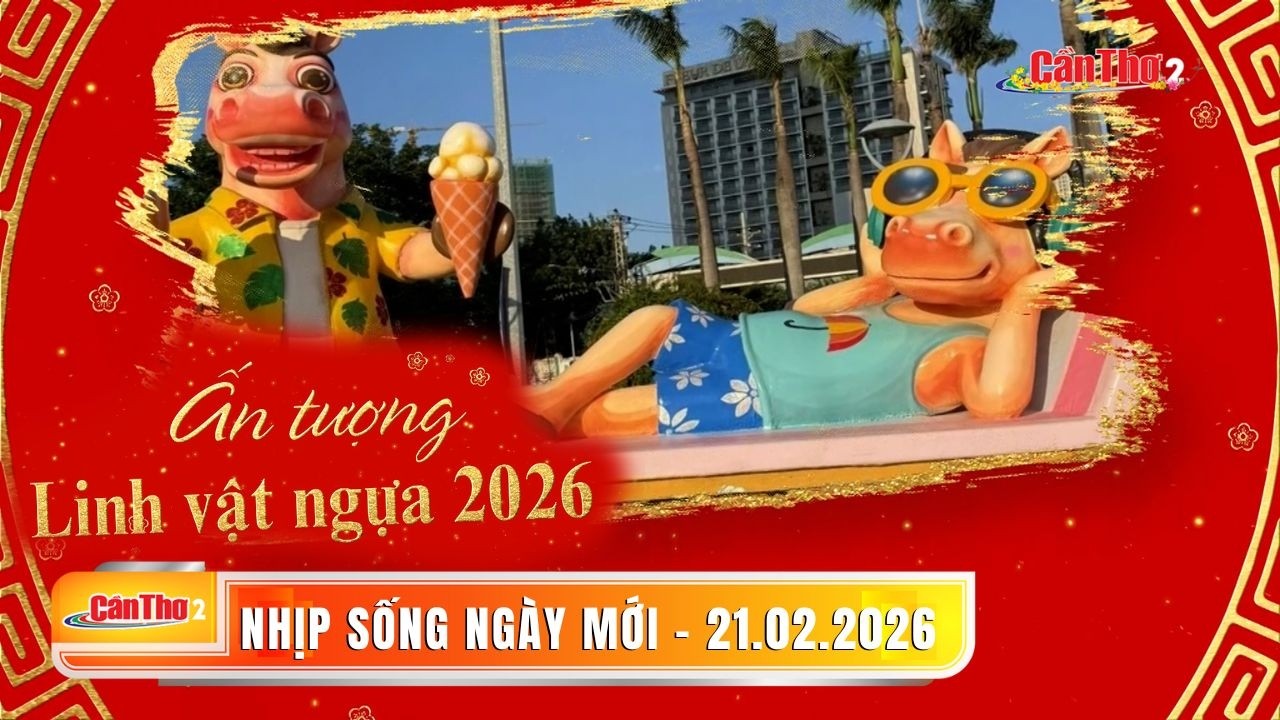 Ấn tượng linh vật ngựa 2026 | Nhịp sống ngày mới 21.02.2026 | Cần Thơ