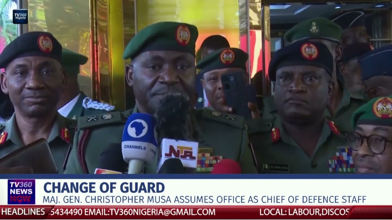 Change Of Guard: Maj. Gen. Christopher Musa assumes office as Chief of Defence Staff