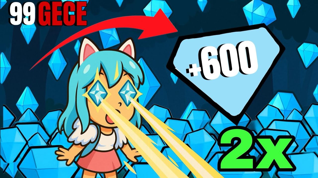 ORMANDA 99 GECEDE  2x💎600+💎ELMAS NASIL KAZANILIR I TÜM SINIFLAR I ROBLOX
