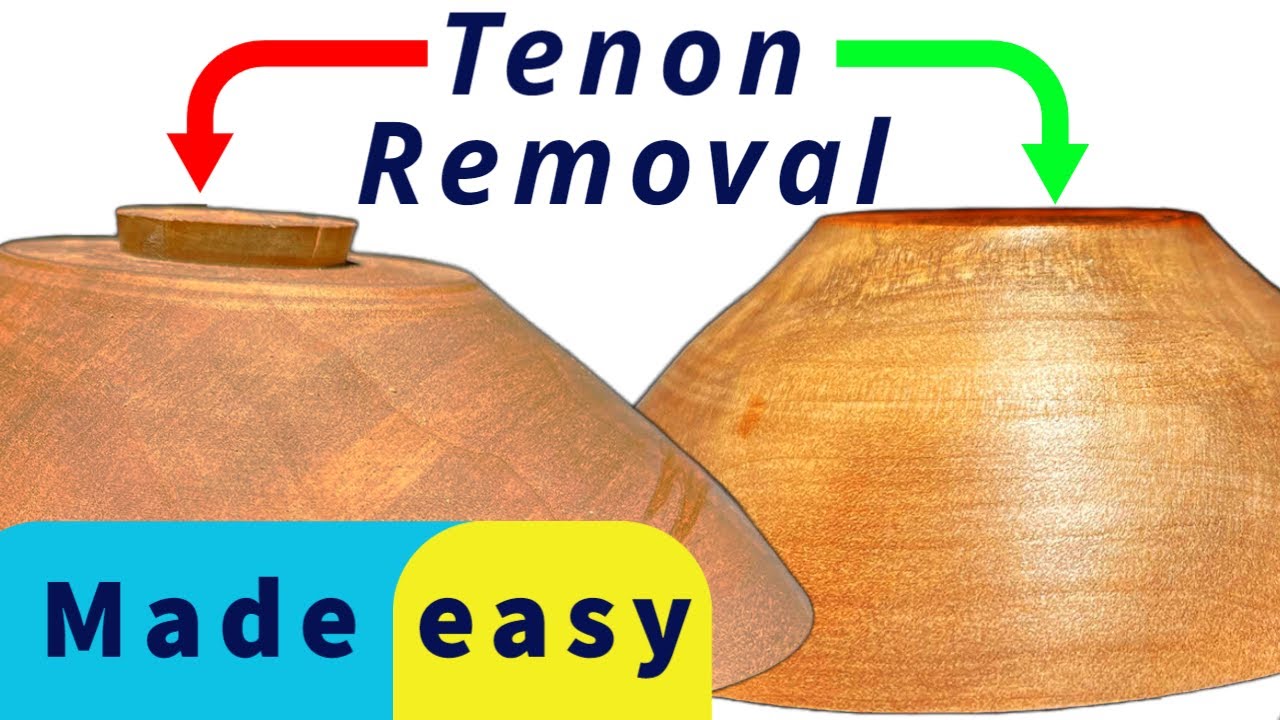 How to remove a Woodturning TENON + Hot Pen Signing & How to Finish the Bottom of Wood Bowls.