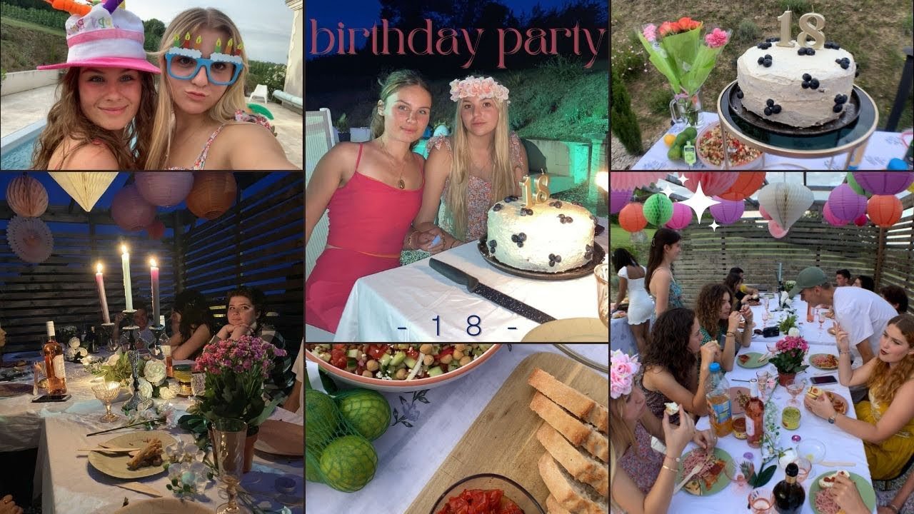 Vlog de notre birthday party: nos 18ans avec les copains 🩷