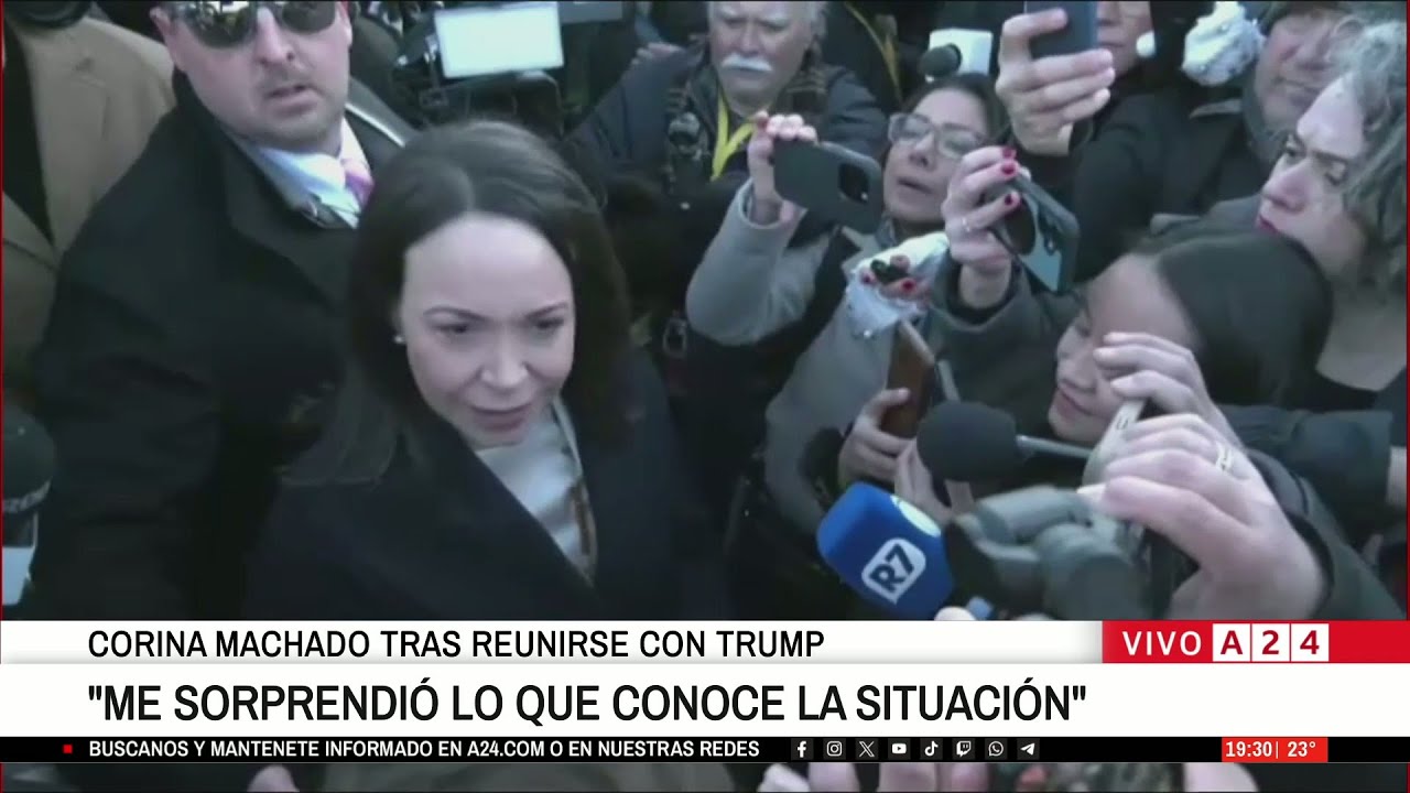 📢 CORINA MACHADO TRAS REUNIRSE CON TRUMP: "ME SORPRENDIÓ LO QUE CONOCE LA SITUACIÓN"