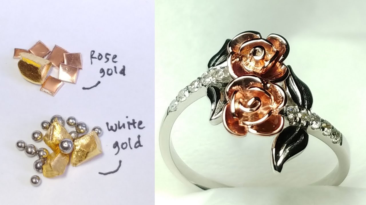how to make ROSE gold jewelry - jewelry handmade