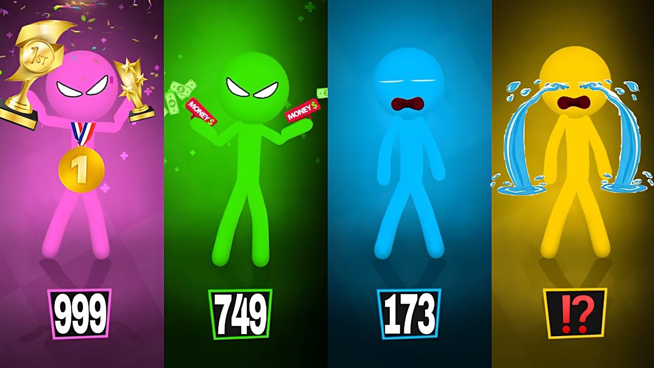 Stickman Party 234 MiniGames - Intense Moments & Wins! Stickman Fight Highlights