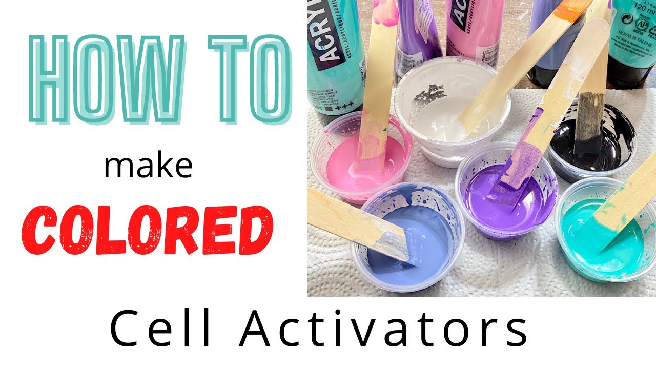 #106 How To Make COLORED Cell Activators! Bloom Technique Recipe | Acrylic Pouring  @LoriMcKinnonArt​