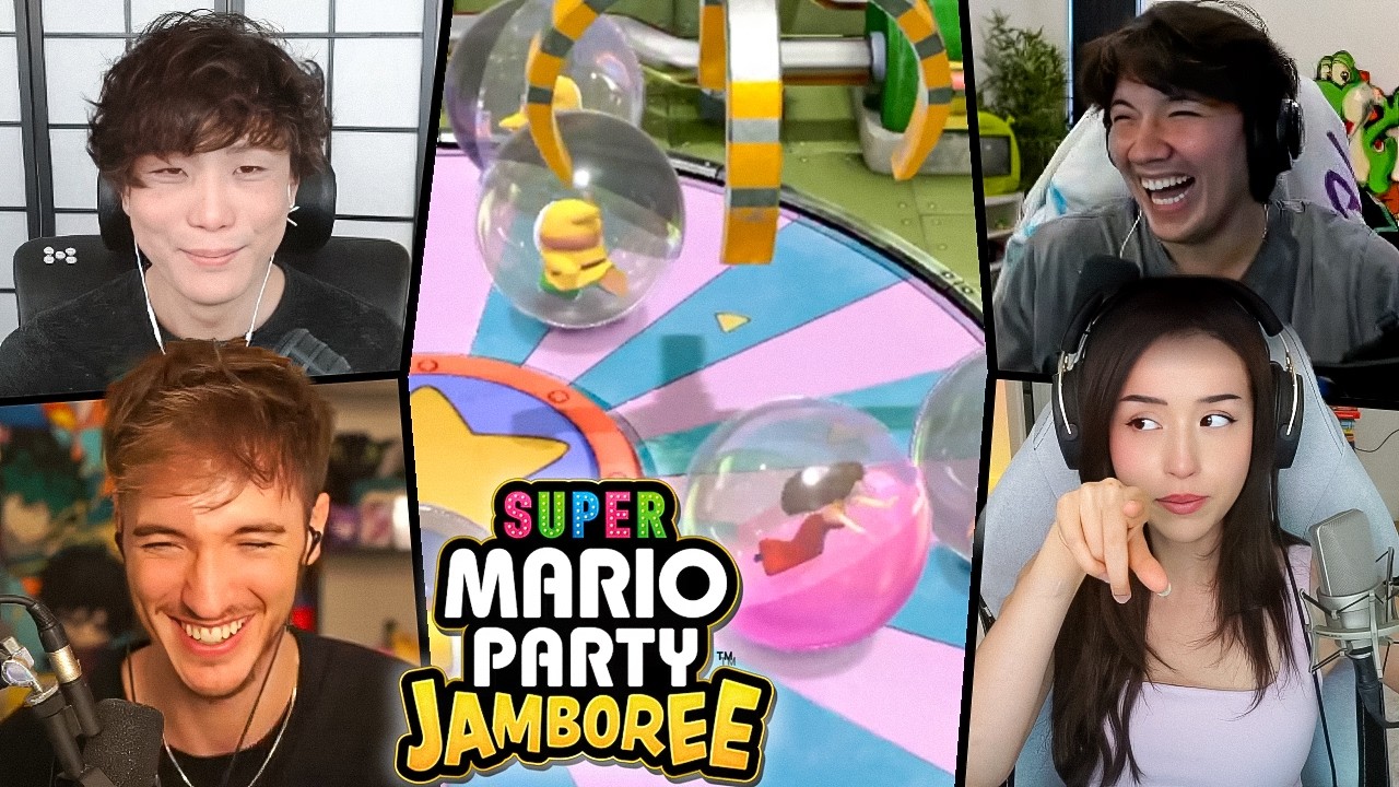 We Got Pokimane Addicted to Mario Party Jamboree (Multi POV ft. Sykkuno & Masayoshi)