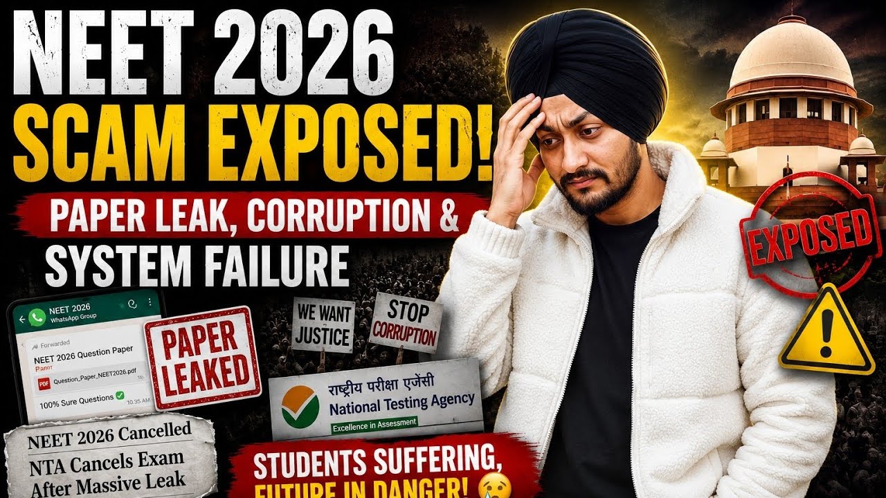 NEET 2026 Scam Exposed: Paper Leak, Corruption & Failure of India&rsquo;s Exam System