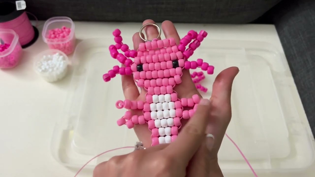 Crafts-A-Lotl: Axolotl Bead Buddy Body Part 1
