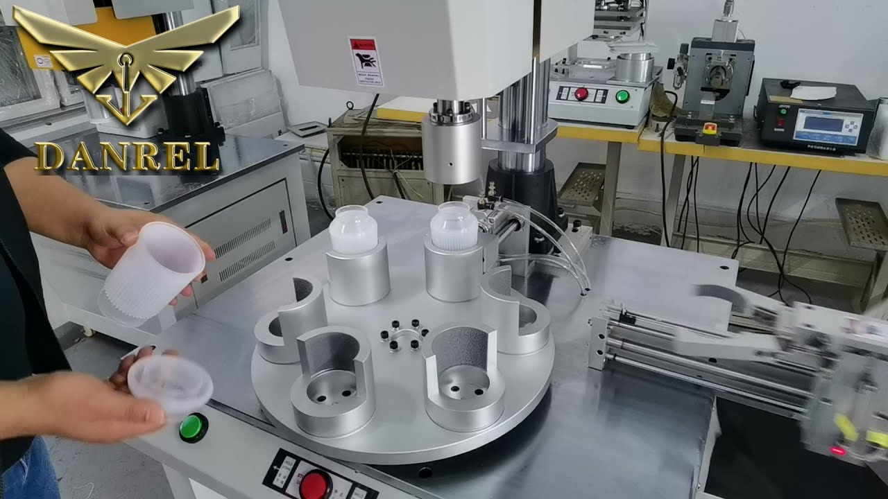 Servo Weld Automatic Rotary Table Spin Welder for Plastic Filter Cups