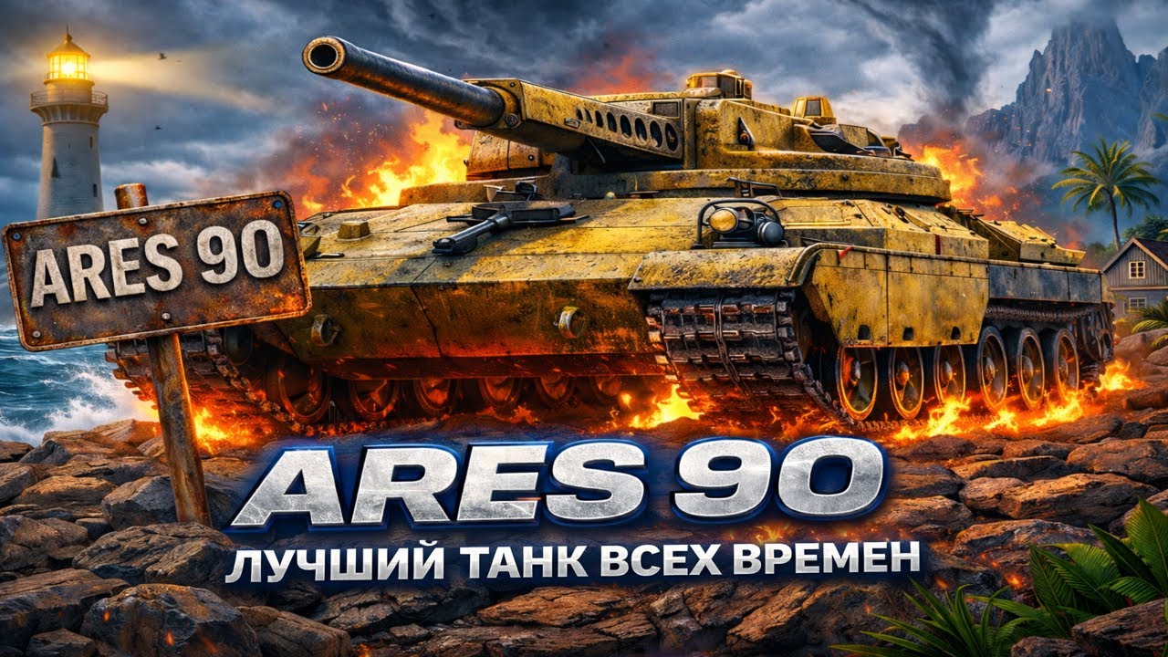 ARES 90С — ТОПОВЫЙ ПУЛЕМЕТ В WOT | Авто ПУШКА🔥#7
