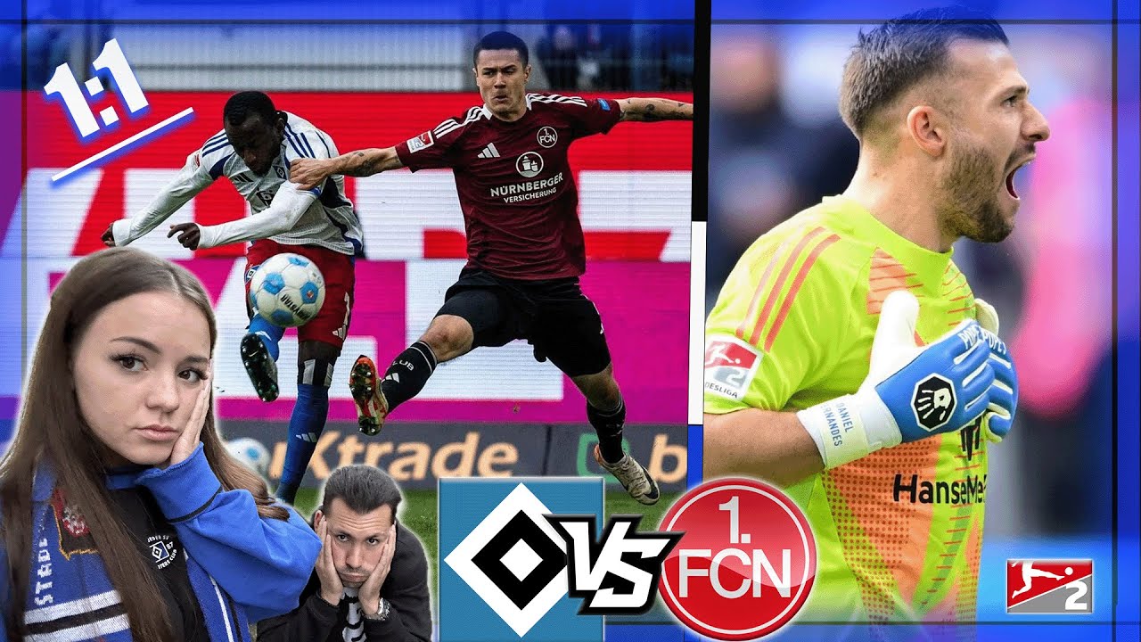 HSV FRUST! FERRO RETTET EINEN PUNKT im Volkspark 🙄 Stadionvlog - Hamburger SV vs 1. FC Nürnberg 👊🏽