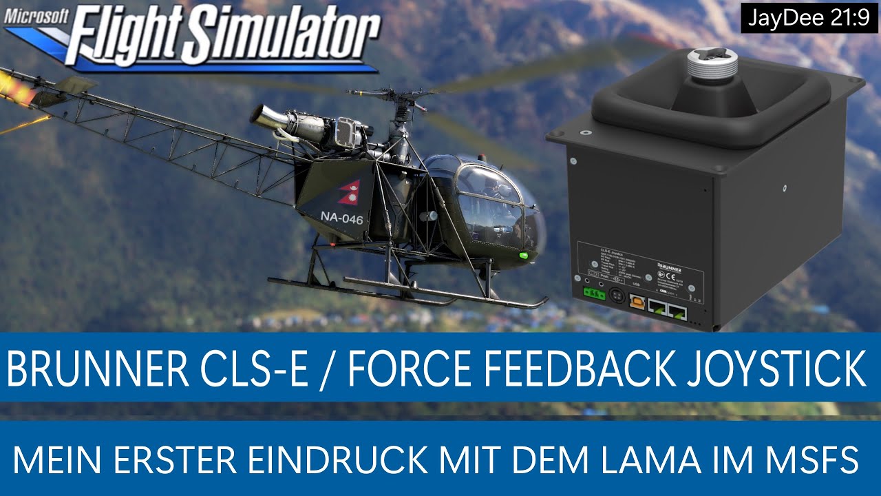 Brunner CLS-E - Force Feedback Joystick Base - Erster Eindruck im Lama ★ MSFS 2020 Deutsch