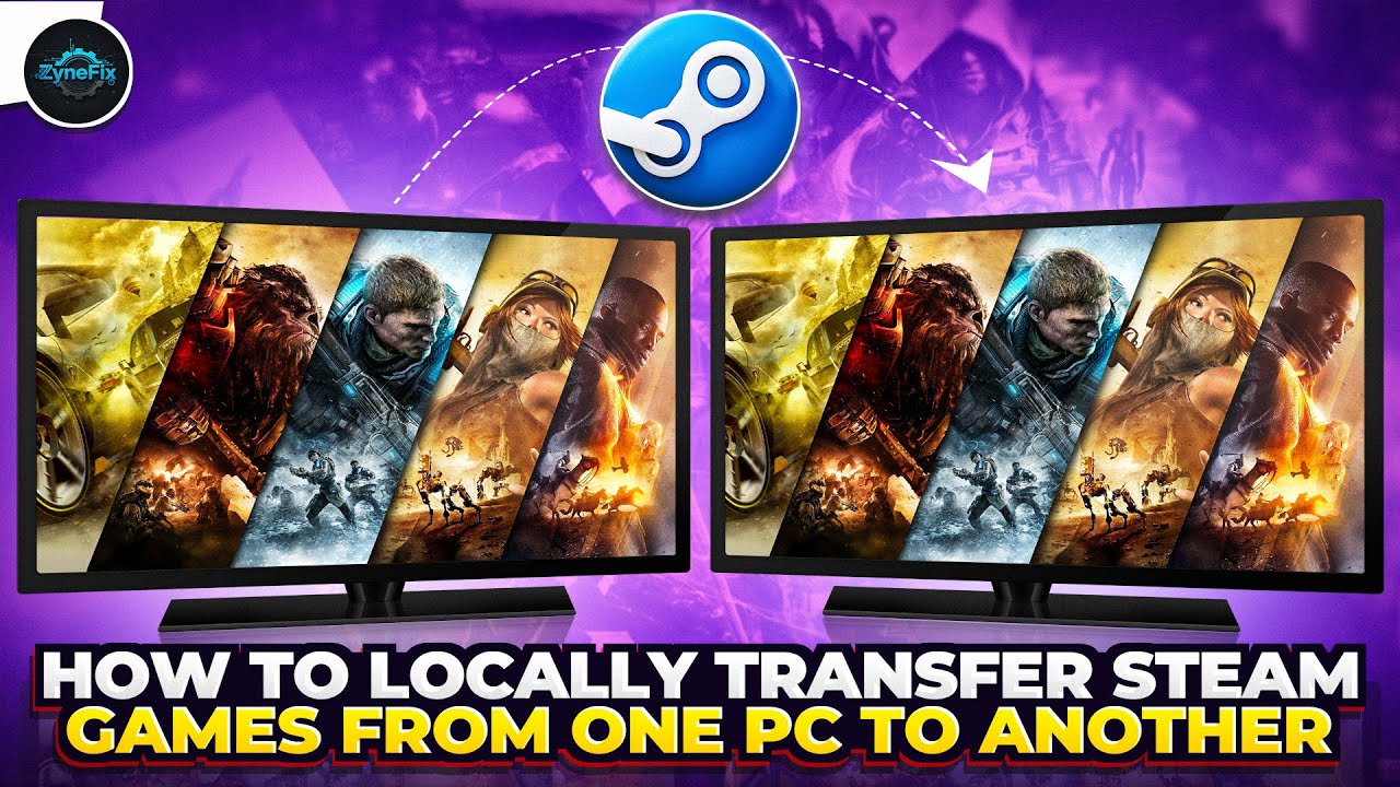How to Locally Transfer Steam Games From One PC to Another | ZyneFix YT