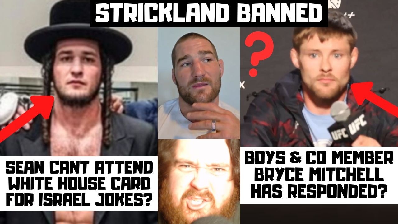Sean Strickland BANNED From UFC White House Card For ISRAEL Comments? Bryce Mitchell RESPONDS?