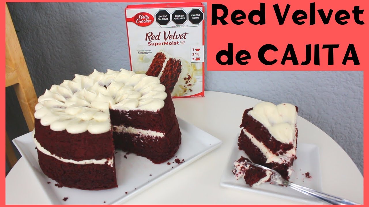 Modificando Pastel de Cajita --- SABOR RED VELVET--- BETUN DE QUESO CREMA