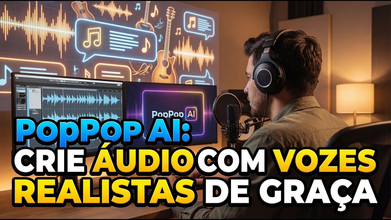TRANSFORME TEXTOS PARA VOZ DE GRAÇA E COM POUCOS CLIQUES NA PLATAFORMA POPPOP AI