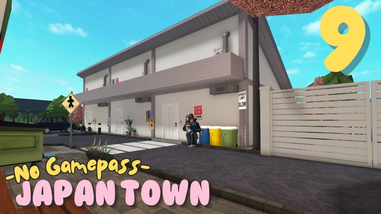 BLOXBURG:🌸JAPAN TOWN SERIES | NO GAMEPASS | Part 9: Japanese Apartment Complex | ROBLOX