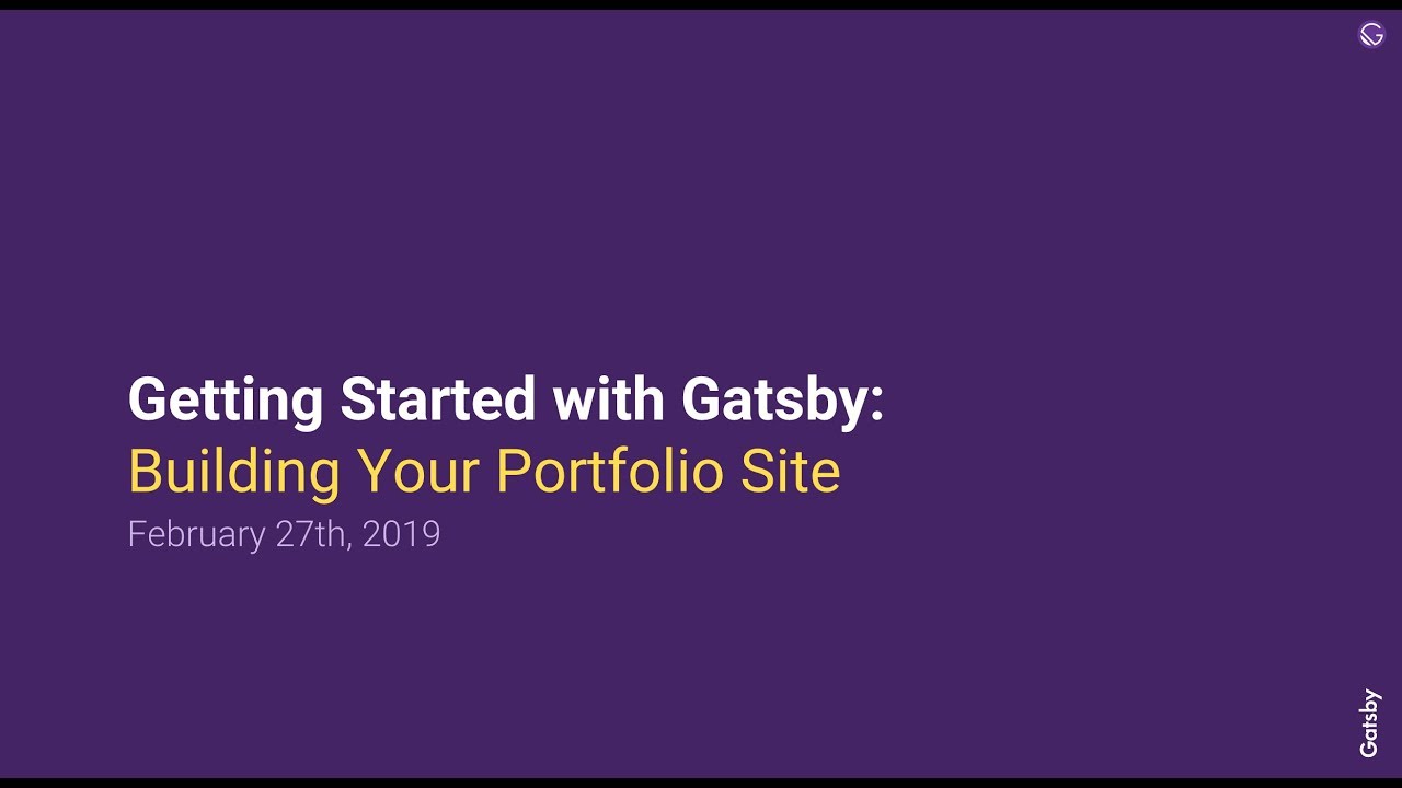 Getting Started with Gatsby: Building Your Portfolio Site