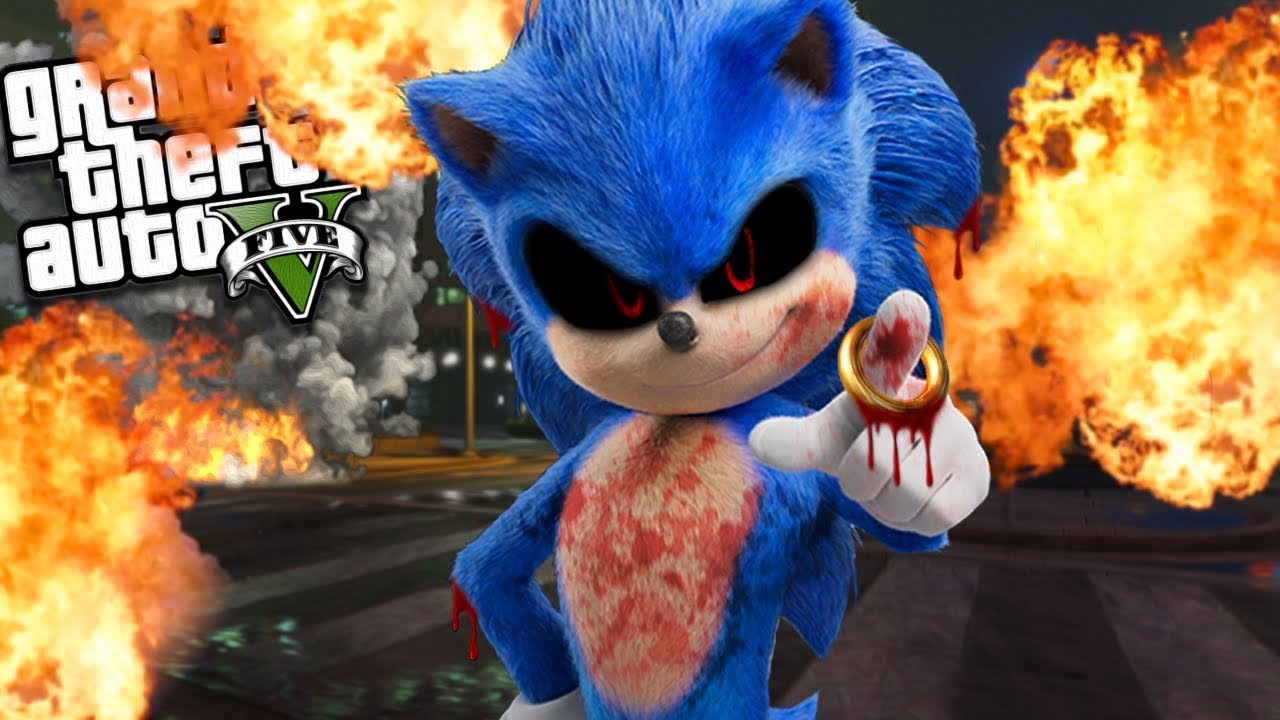 EVIL Sonic.EXE has RETURNED to LOS SANTOS (GTA 5 Mods)