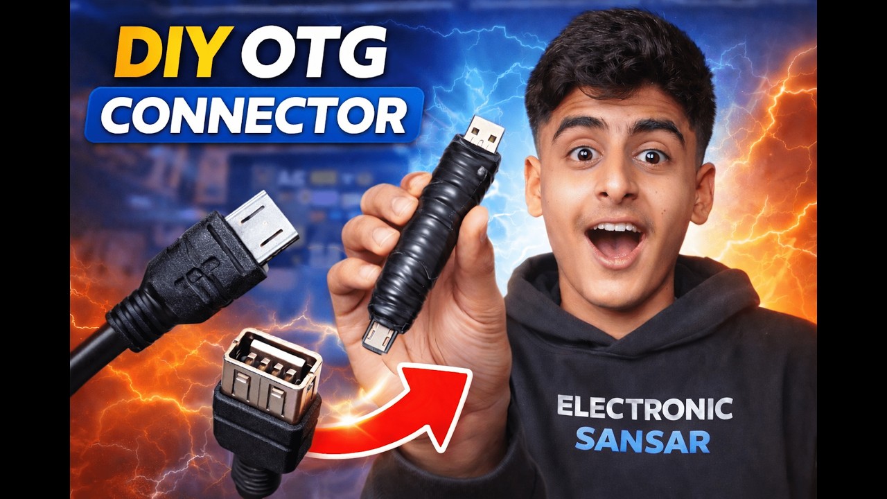 How to make OTG Cable at Home 🔥😎 | Electronic Sansar