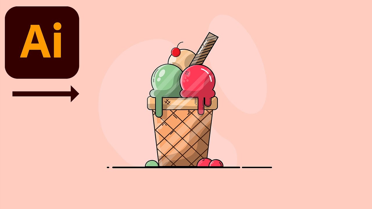طراحی وکتور با ایلاستریتور | how to design vector adobe illustrator