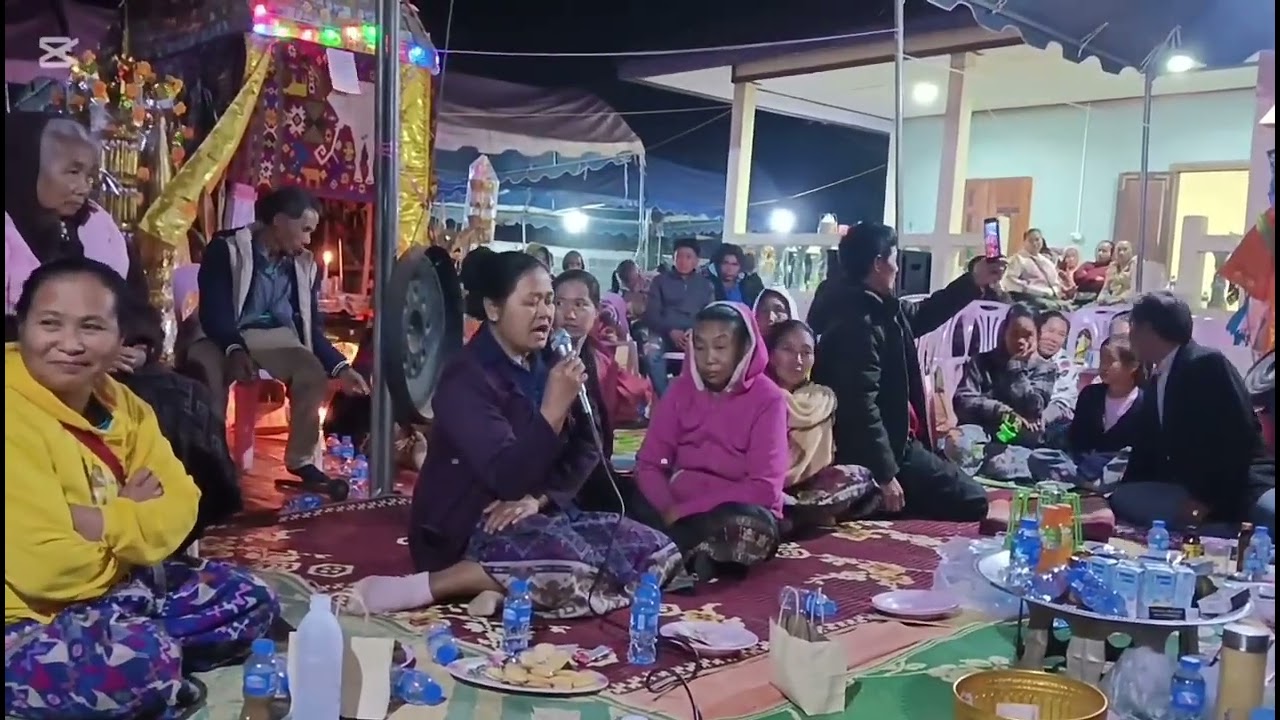 ຂັບຊຳເໜືອ/ແຫ່ກອ່ງທານ/ທີ່ບ້ານໂພນທອງ/ໂດຍນາງພາ+ລີວັນ.ອີນທະສົມ
