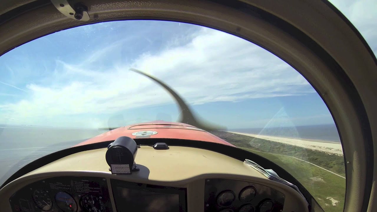 Flug von Münster-Telgte über Leer-Papenburg nach Juist mit dem Breezer