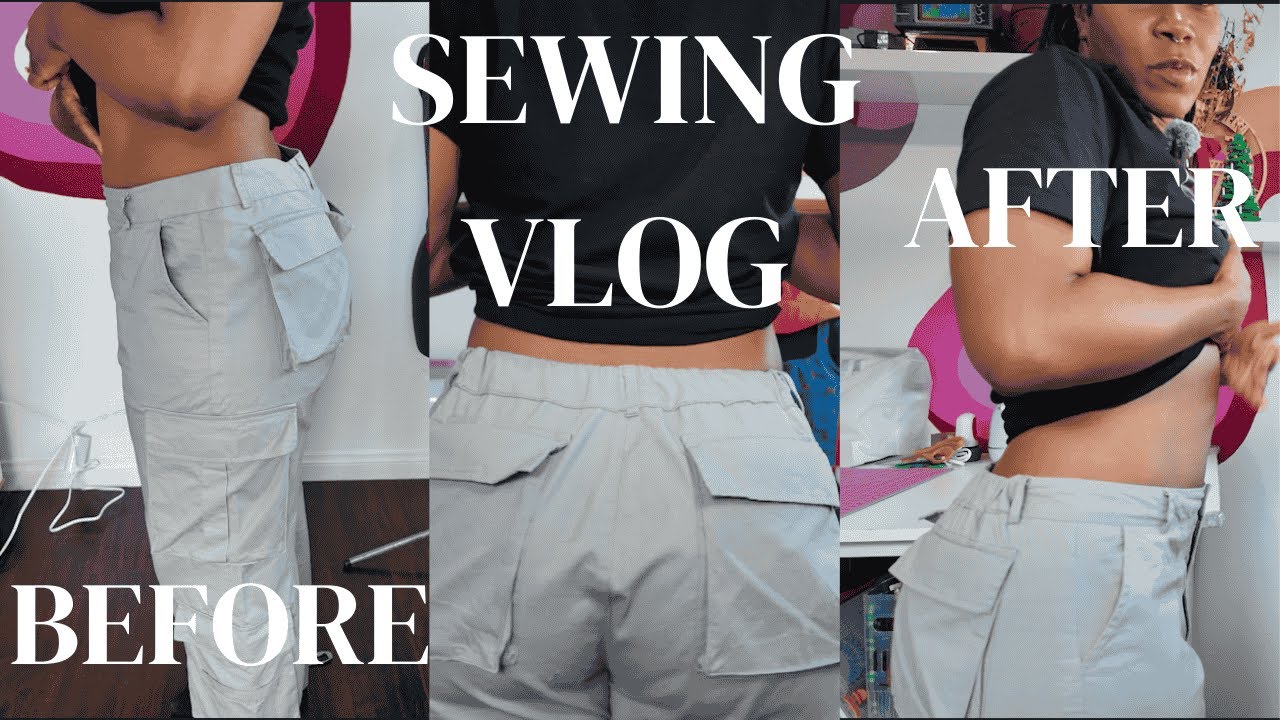 Sewing Vlog | Resizing Pants with Elastic Band | Easy Clothing Alterations