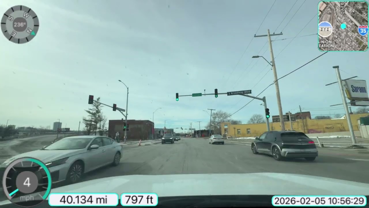 202600205 Dashcam Drivelapse Kansas City Metropolitan Area Thursday