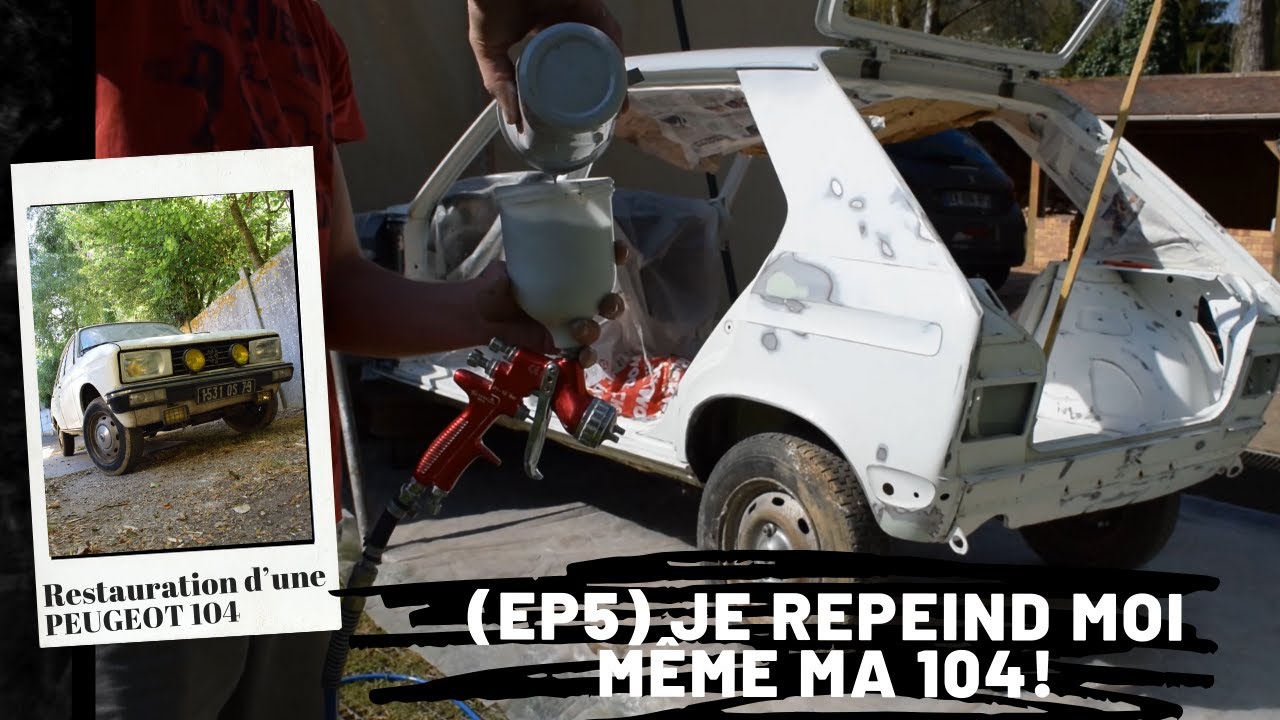 (Ep5) Préparer et repeindre sa voiture soit même ! Restauration PEUGEOT 104.