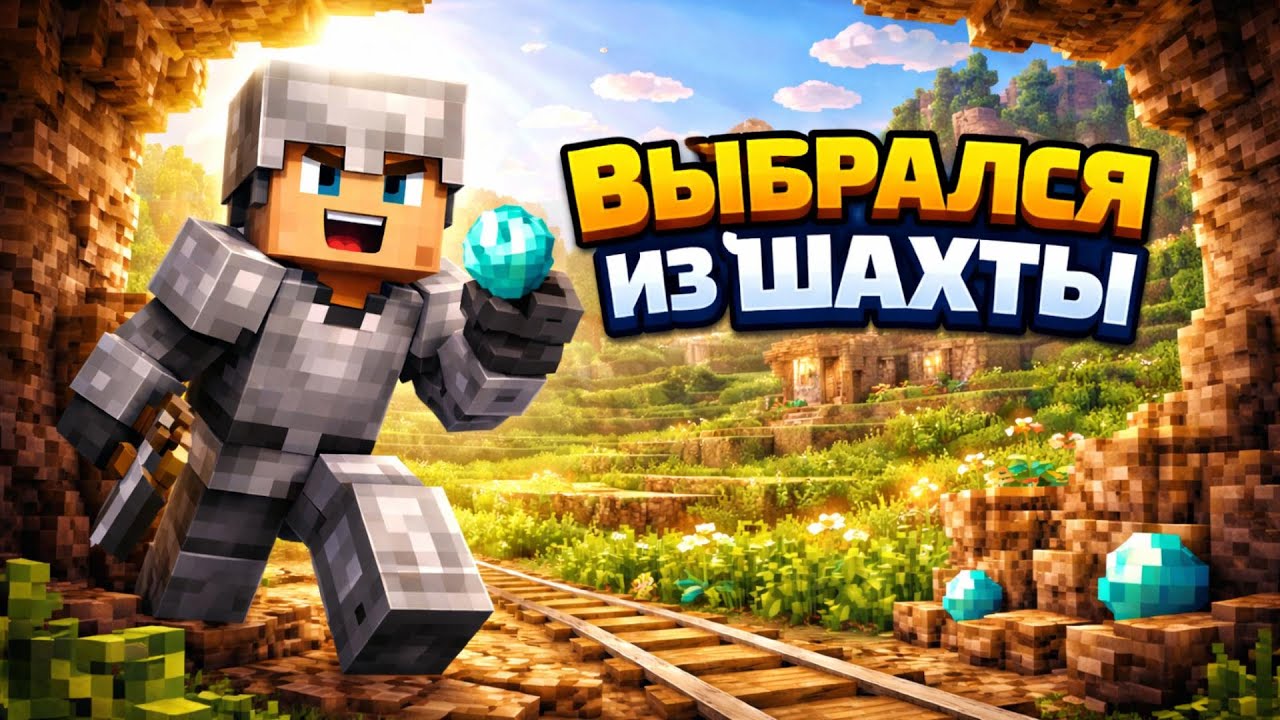 ВЫБРАЛСЯ ИЗ ШАХТЫ И ВЕРНУЛСЯ ДОМОЙ ! | ПРОХОЖДЕНИЕ КЛАССИЧЕСКОГО MINECRAFT [1.14.4] В 2026 ГОДУ ! #4