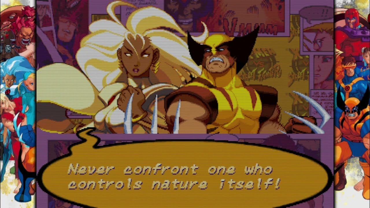 X-Men vs Street Fighter Wolverine Storm