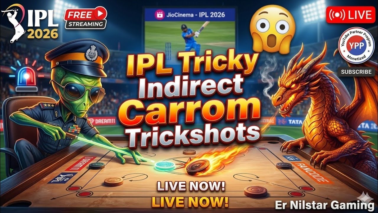 👽🔥Superb Indirect Trickshots🦁🫵#Carrompoollive#miniclip@ErNilstarGaming#subscribe