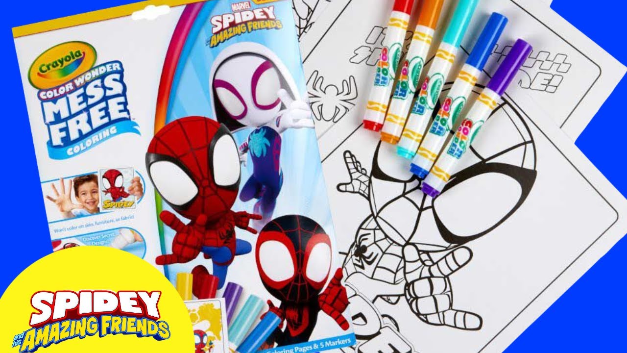 Spidey and His Amazing Friends❗Crayola Color Wonder
