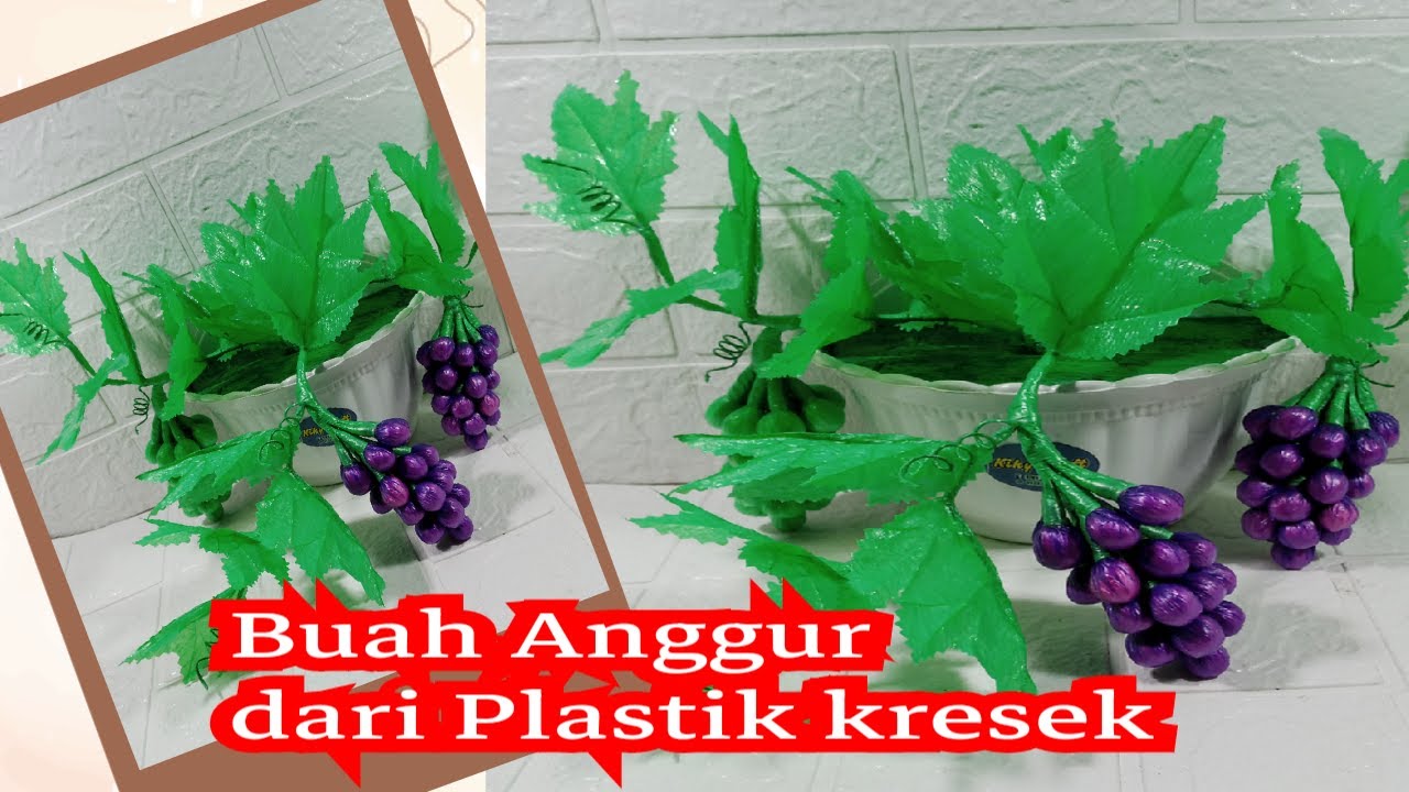Tutorial Membuat Anggur gantung dari plastik kresek