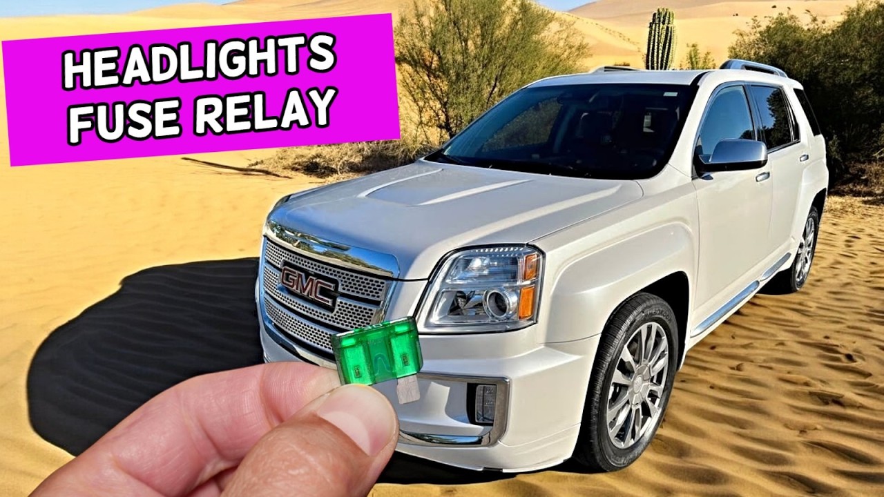 GMC TERRAIN Left Right Headlights Fuse Relay Location Replacement 2010 2011 2012 2013 2014 2015 2016