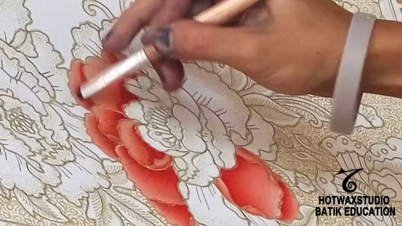 Cara Mewarnai Bunga - Teknik Colet_TUTORIAL