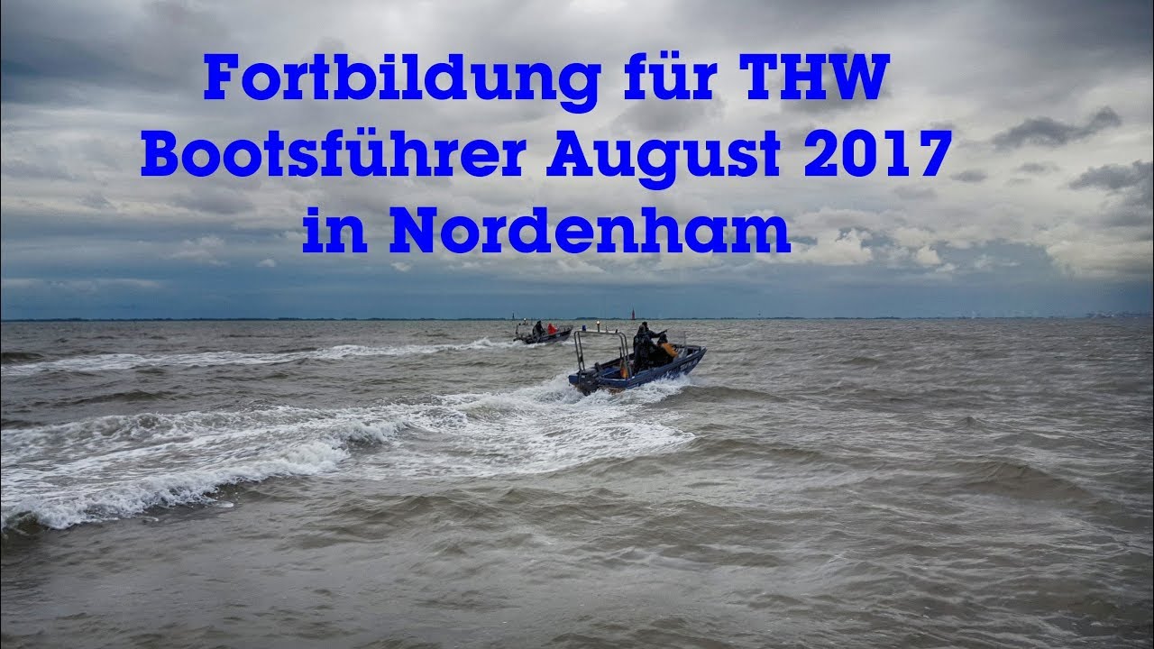 THW Fachgruppe Wassergefahren Nordenham & Hildesheim 2017