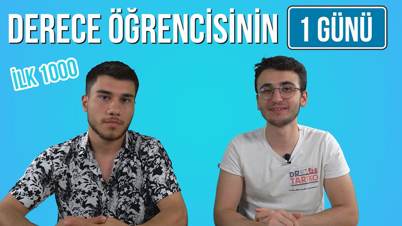 DERECE ÖĞRENCİSİNİN 1 GÜNÜ NASIL GEÇER?
